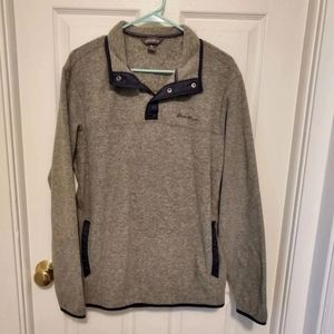 Mens Eddie Bauer Radiator Fleece snap pullover